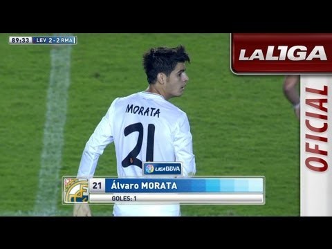 Gol de Morata (2-2) en el Levante UD - Real Madrid - HD