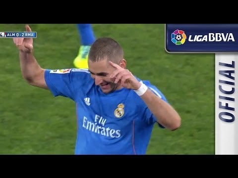 Gol de Benzema (0-2) en el UD Almería - Real Madrid - HD