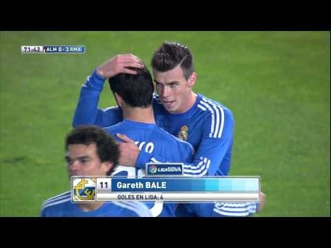 Gol de Gareth Bale (0-3) en el UD Almería - Real Madrid - HD
