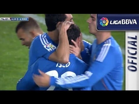Gol de Isco (0-4) en el UD Almería - Real Madrid - HD