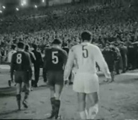 ATRACO AL REAL MADRID. OCTAVOS DE FINAL DE COPA EUROPA 1960 BARCELONA REAL MADRID