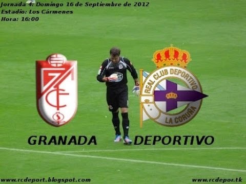 GRANADA - DEPORTIVO LA CORUÑA 1-1 RESUMEN FULL HIGHLIGTHS 16/09/2012