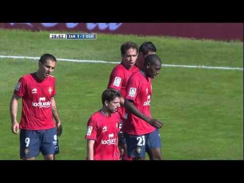 Jornada 5 : Gol de Armenteros (1-1) en el Real Zaragoza - Osasuna