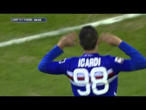 Emmanuel Icardi Goal (68') Juventus v Sampdoria (1-2) Serie A Highlights Official HD [06/01/13]