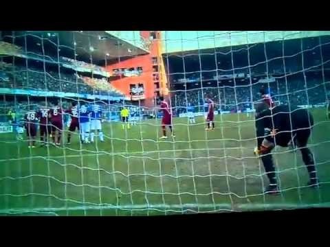 Sampdoria vs AS Roma 3-1 Ampia Sintesi 10/02/2013 All Goals Highlights