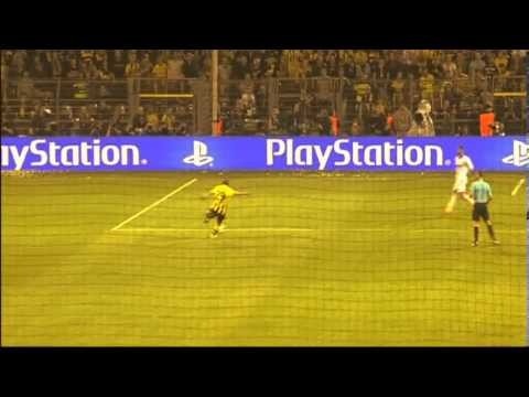 Gol Lewandowski B.Dortmund - Madrid 3-1