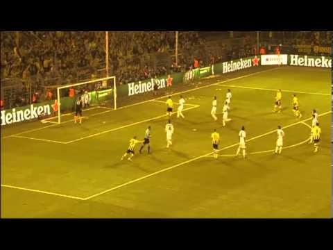 Gol Lewandowski B.Dortmund - Madrid 4-1