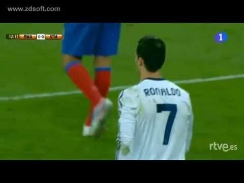 Real madrid - Atletico de madrid - Copa del rey -  17 de mayo 2013 - gol de cristiano ronaldo