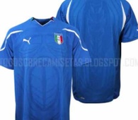 Nueva Camiseta Puma de Italia para el Mundial 2010.