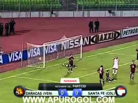 Caracas vs Independiente Santa Fe 0-0 (1-2) Copa Sudamericana 2010 Segunda Fase VUELTA