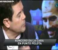Tomas Roncero en Punto Pelota tras el 5-0 del Bar