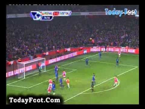 Arsenal 2-1 Everton (Koscielny) 01 02 2011