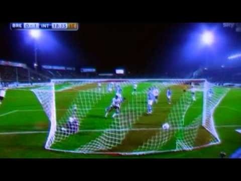 BRESCIA-INTER - goal di ETO'O - [11-03-2011] - sky calcio -