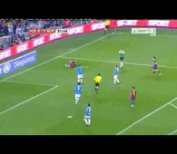Lionel Messi penalty goal | FC Barcelona 1-1 Almeria | 9/4/2011