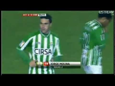 Betis Cordoba Jorge Molina 1 2 copa del rey vuelta 21/12/2011