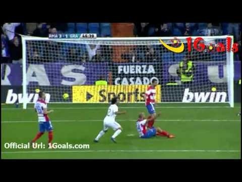 Real Madrid vs Granada 4-1 Higuain Goal 7.1.2011 Spain Primera Liga