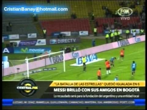 Amigos de Messi 6 Amigos de Falcao 6 Amistoso a Beneficio Bogota 2012 Los goles