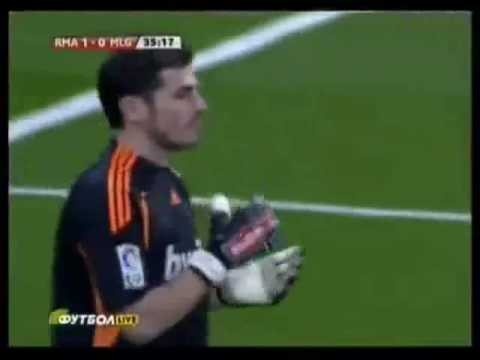 Cristiano Ronaldo Goals Real Madrid - Malaga [2-0] Red Card 24.01.10