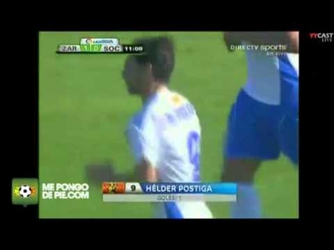 Gol de Hélder Postiga (chilena)  (Zaragoza 1-0 Real Sociedad)