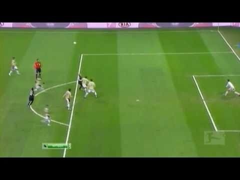 Bayer Leverkusen vs Hannover 1-0 A. Vidal goal 28-01-2011