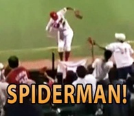 Best Ever Spiderman Baseball Catch - Masato Akamatsu [HD]