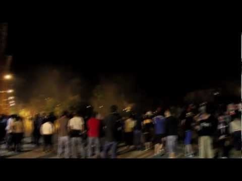 Mineros y Lenenses contra Antidisturbios en Lena 05-07-2012