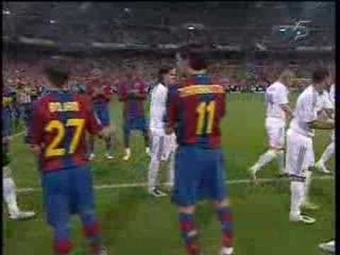 Pasillo FC. Barcelona al R. Madrid 07-05-2008