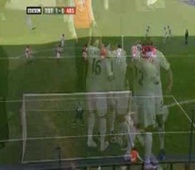 Gareth Bale freekick against Arsenal