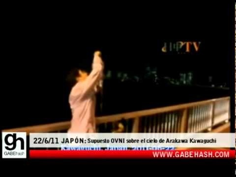 SUPUESTO OVNI SOBRE EL CIELO DE ARAKAWA KAWAGUCHI JAPON 22 JUNIO 2011