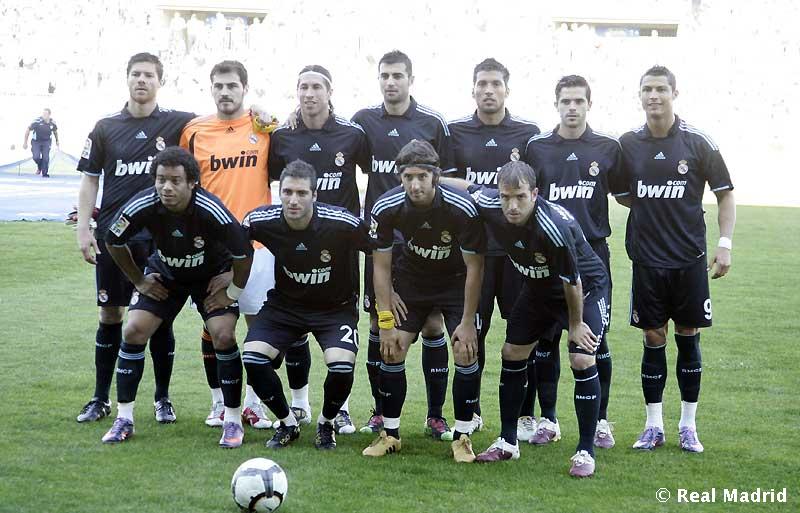 Once inicial del Real Madrid, contra el Málaga