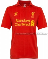 Camiseta local del Liverpool 2012/2013
