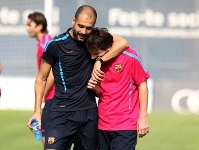 Guardiola y Messi