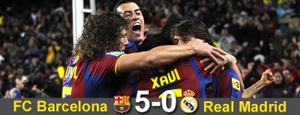 El Barça goleó al Madrid en una noche histórica