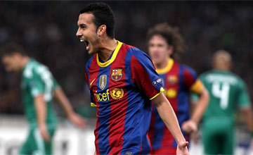 Pedro es uno de los culés en el once de OPTA