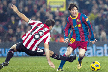 Messi ha jugado tres partidos en San Mamés pero no ha podido cantar ningún gol. Hoy espera poder marcar el primero...