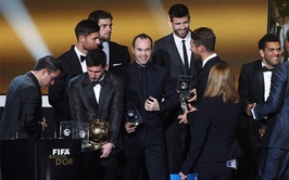 Messi recibió las felicitaciones de sus compañeros en Zúrich y a través de las redes sociales 