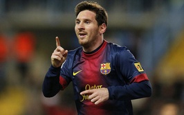 Messi volvió a marcar ante el Málaga