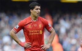 Luis Suárez con la camiseta del Liverpool 