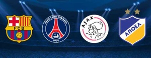 ¡PSG, Ajax y Apoel, los rivales!
