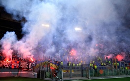 Los incidentes entre aficionados de la Roma y el CSKA de Moscú el 17 de septiembre 