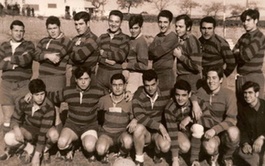 Equipo de la década de los 70 del Barça de Rugby