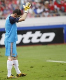 Casillas partido 127 con la seleccion espanola ante costa rica 2011