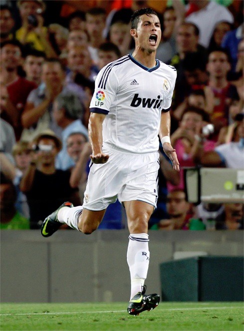 Cristiano celebra el primer gol