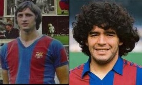Cruyff y Maradona 