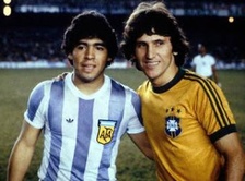 Maradona y Zico Copa América 1979