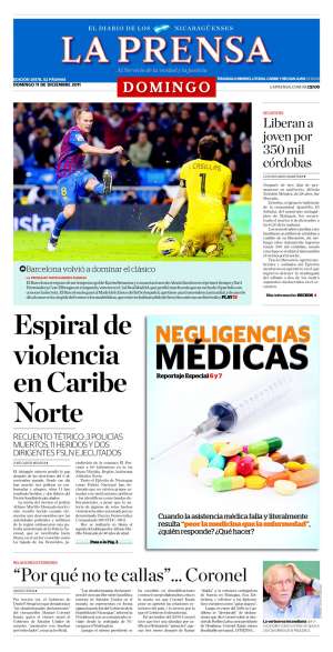 Portada  La Prensa (Ecuador) . Después del Clásico