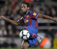 Keita, durante un partido con el Barça