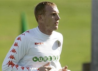 Mathieu, durante un entrenamiento