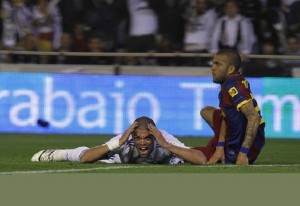 Pepe, Barcelona vs Real Madrid (Copa del Rey)