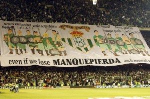 Pancarta, Betis vs Sevilla